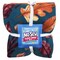 Colors of Fall Blue Anti-Pill Premium No Sew Throw Fleece Fabric Kit (Orange Backing)